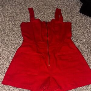 Apricot Lane Vibrant Red Zip-Up Top